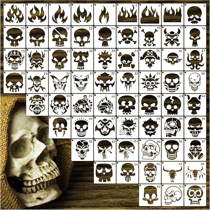 Small Stencils for Painting on Wood Reusable, 3 Inch Reusable Stencil for Craft - Image 9