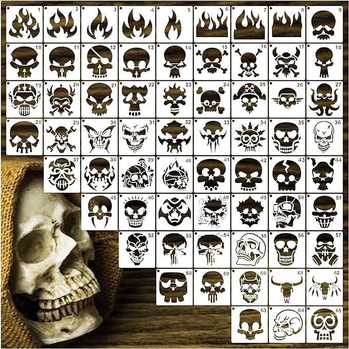 Small Stencils for Painting on Wood Reusable, 3 Inch Reusable Stencil for Craft - Image 8