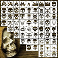 Small Stencils for Painting on Wood Reusable, 3 Inch Reusable Stencil for Craft by Hosomono