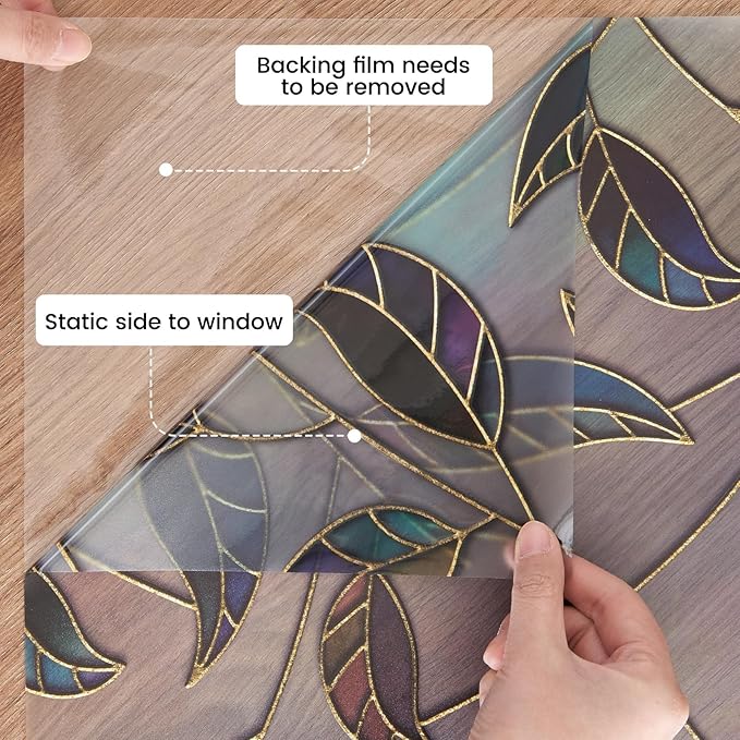 DKTIE Window Privacy Film Frosted Glass Static Cling UV Sun Blocking Heat - Image 9