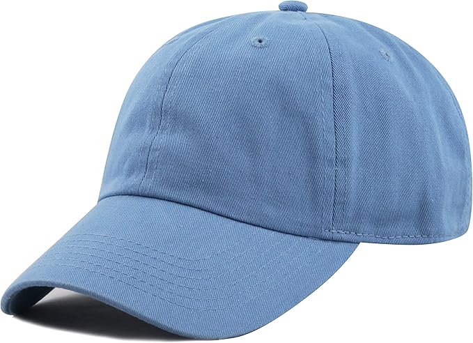 Cotton Baseball Cap Dad Hat – Washed Low Profile Adjustable Hat for Men Women Casual Outdoor Running Golf