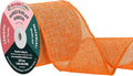Mandala Crafts Orange Burlap Wired Ribbon 3 Inches Wide Jute Ribbons by MandalaCrafts