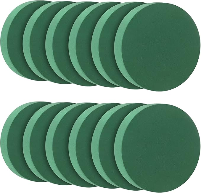 12 Pieces Round Floral Foam Wet Green Flower Foam DIY Flower Arrangement Kit - Image 7