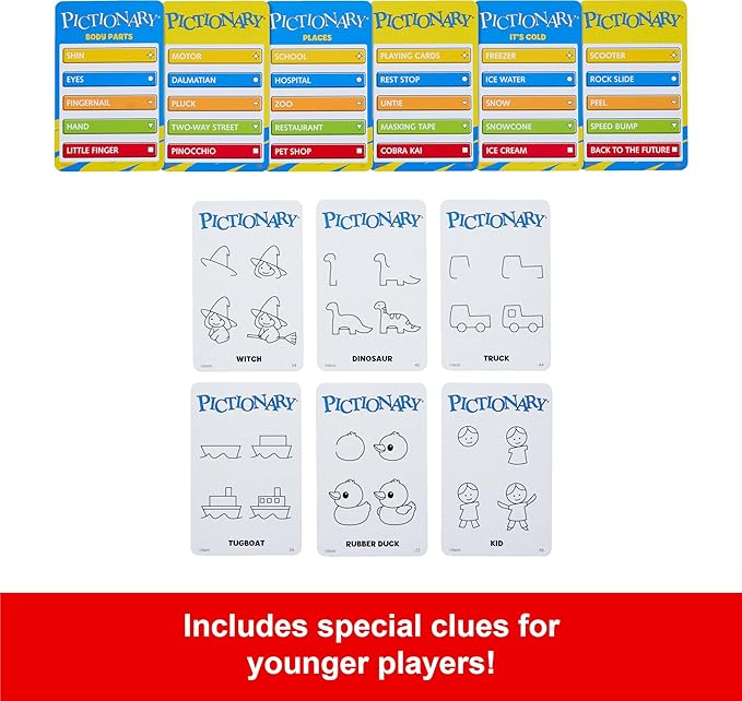 Mattel Games Pictionary Family Board Game - Image 4
