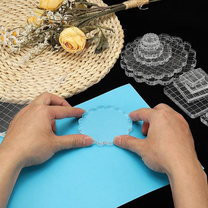 PATIKIL 1.2"x1.2" Acrylic Stamp Block - Image 6