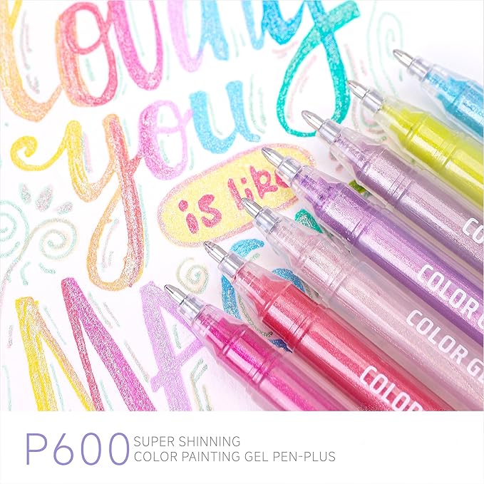 72 Color 1.0mm Glitter Markers for Adults Painting, Christmas Card Drawing - Image 5