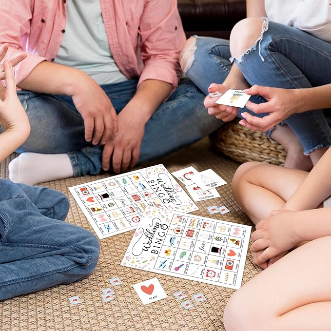Wedding Party Bingo Game Cards, Bridal Shower Bingo Card - Image 4