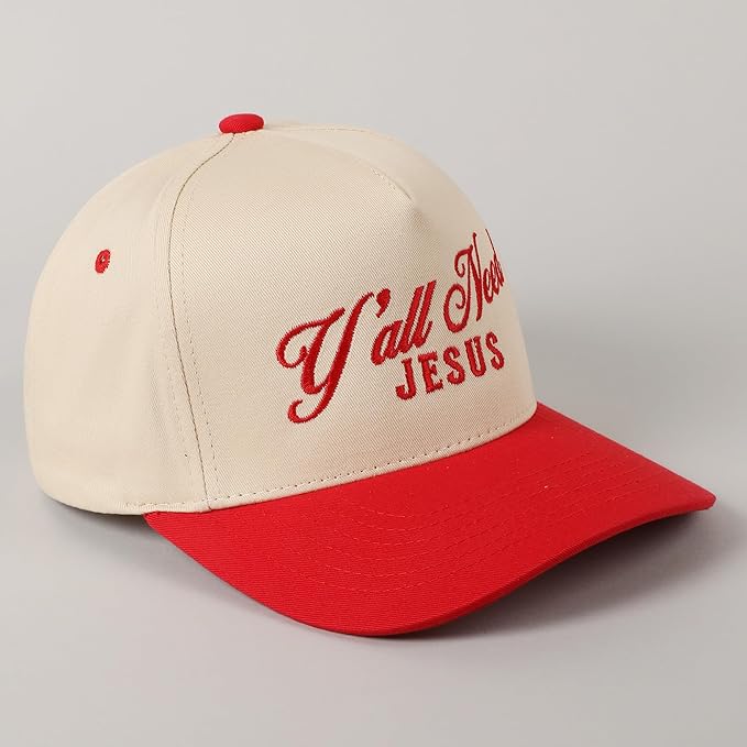 MIRMARU Two-Tone Vintage Canvas Trucker Hats for Men & Women, Adjustable Size Baseball Caps with Trendy Embroidered Design