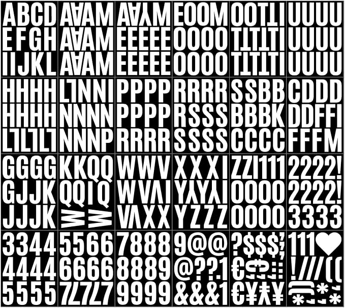 318PCS Vinyl Letter Stickers for Mailbox, 2 Inch Alphabet Numbers for House - Image 3