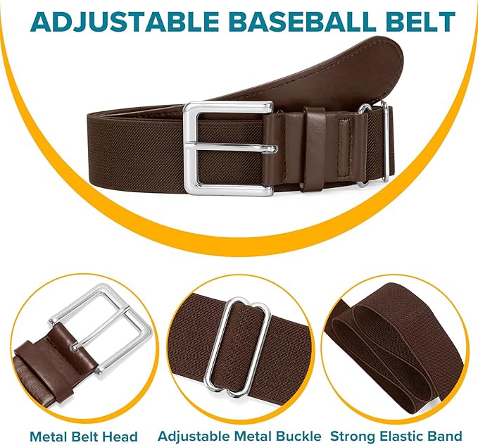 Baseball Socks and Belt Combo for Youth Adult - Softball Socks and Belt for Boys and Girls