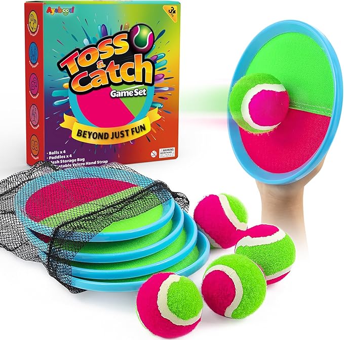 Ayeboovi Toss and Catch Ball Set Boys Toys Outdoor Toys Yard Games Outside by Ayeboovi