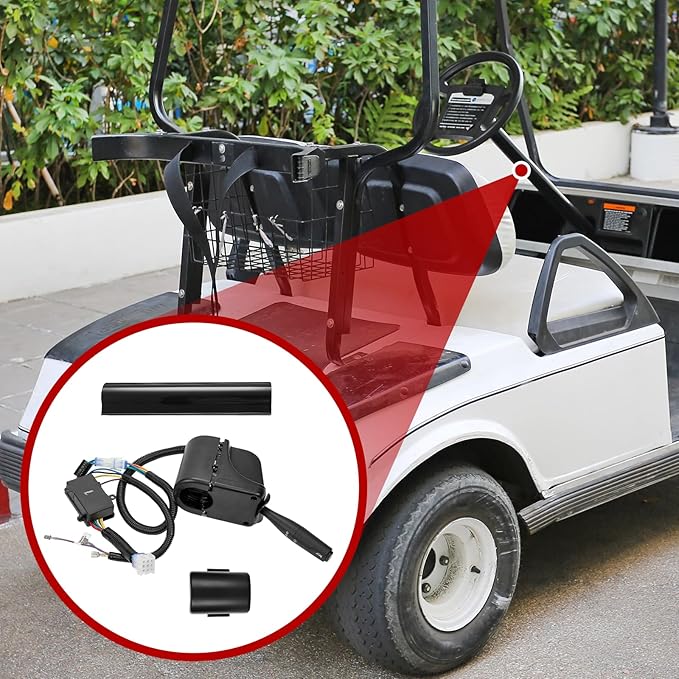 LED Upgrade Golf Cart LED Light Compatible with EZGO TXT 1996-2013 Gas & Electric Carts 12V Street Legal Lights Kit with LED Head Light Tail Lights Turn Signals Brake Lights