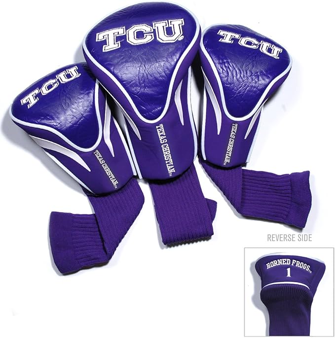 Team Golf NCAA Florida Gators Contour Golf Club Headcovers (3 Count) Numbered 1, 3, & X, Fits Oversized Drivers, Utility, Rescue & Fairway Clubs, Velour Lined for Extra Club Protection