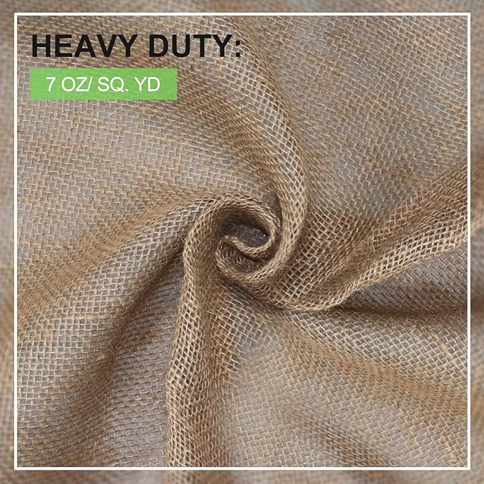 Garden Burlap Roll, Seed Cover, Weed Barrier, Aisle Runner Plant Cover Tree - Image 3