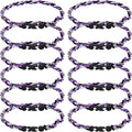 12Pack Baseball Necklaces for Boys, 18inches Braided Rope Tornado Titanium Sports Necklaces, Ideal for Baseball Team Gifts, Party Favors, Baseball Accessories Drip，Multi-Color