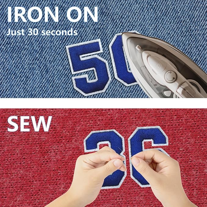 Number Iron On Patches, Numbers 0-9 Embroidery Applique Patch, DIY Decorative - Image 4