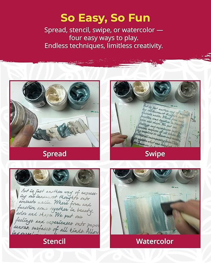 The Crafter's Workshop Stencil Butter — Boutique Texture Paste Gift Set - Image 7