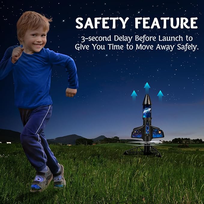 Rocket Launcher for Kids -200 Feet of Flight Altitude, Auto Electric Rocket Toys - Image 3