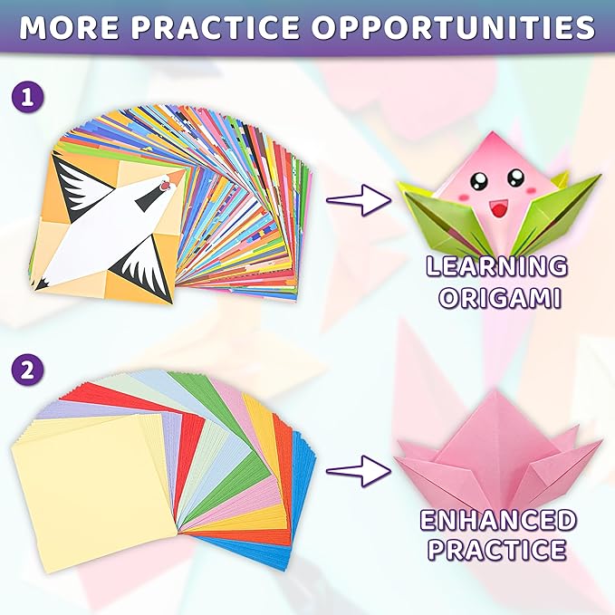 MOBYKE 238 Sheets Origami Paper, Oragami kit - Image 3