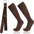 Baseball Socks and Belt Combo for Youth Adult - Softball Socks and Belt for Boys and Girls