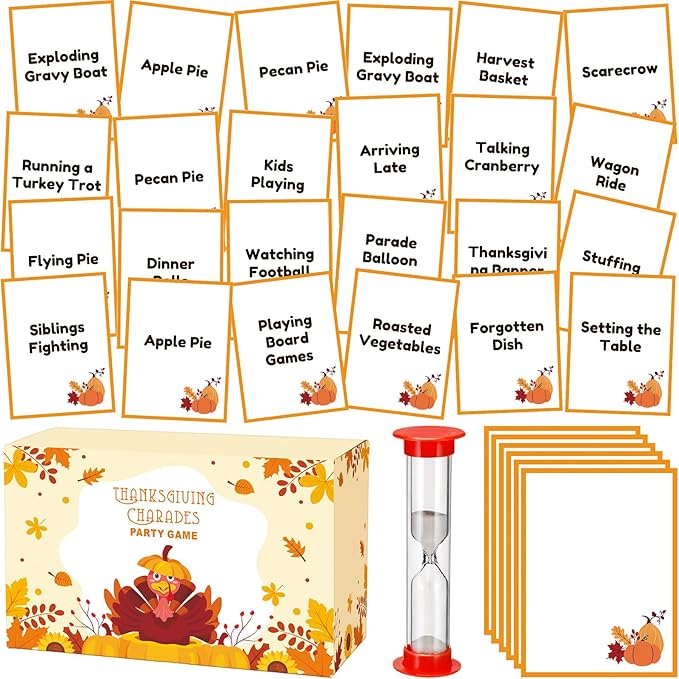 Yexiya Thanksgiving Charades Game by Yexiya