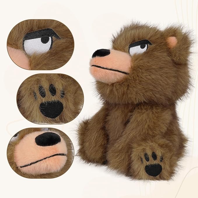 Brown Bear Golf Headcover Ultra Soft Plush Animal Funny Golf Club Head Cover for 460cc Driver, Cute Cartoon Bear Golf Accessories Gift for Men Women Golfers