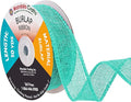 Mandala Crafts Turquoise Burlap Ribbon 1 Inch Wide Jute Ribbons by MandalaCrafts