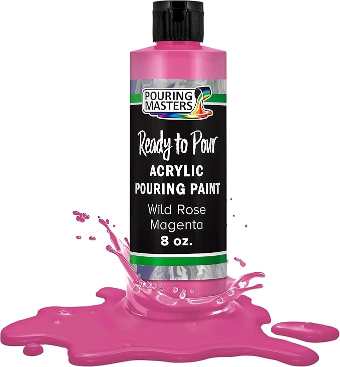 Pouring Masters Wild Rose Magenta Ready to Pour Acrylic Pouring Paint by USArtSupply