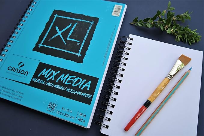 Canson XL Series Mixed Media Pad, Side Wire, 9x12 inches, 60 Sheets – - Image 6