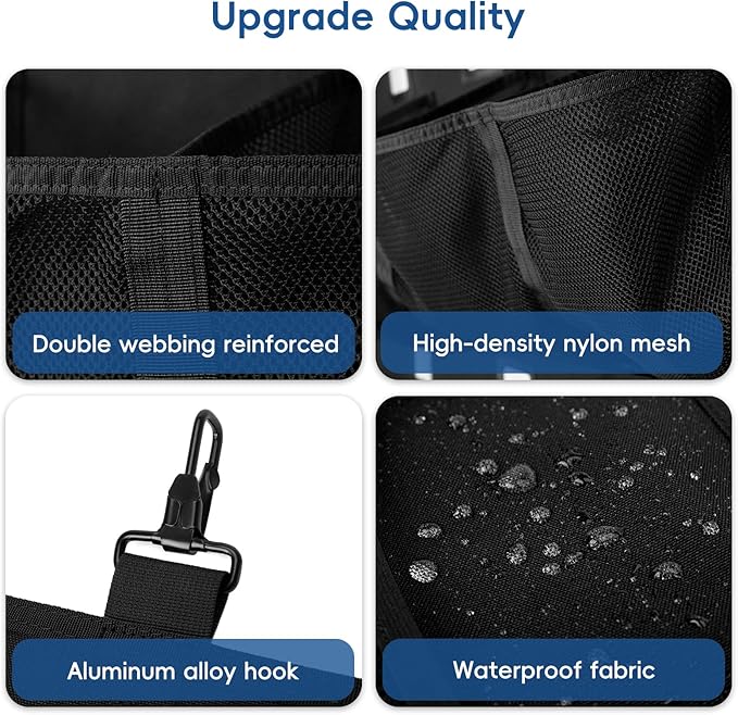 KAVIGOR Baseball/Softball Dugout Organizer - 15+ Helmet & Glove Storage Bag, Military-Grade 900D Fabric & 6 Reinforced Steel Hooks
