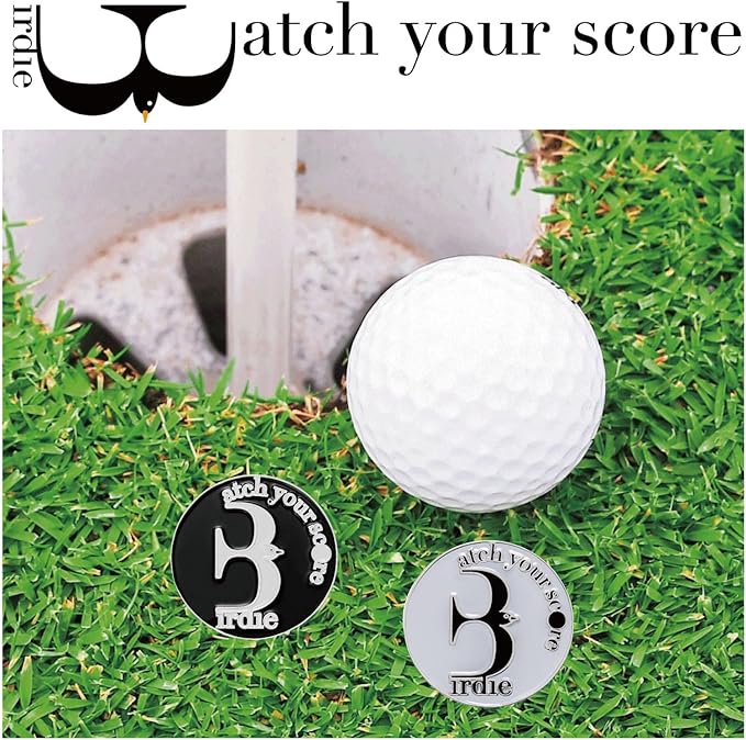 Golf Ball Marker with Golf Stroke Counter Bracelet, Birdie Ball Marker, Golf Accessories for Men and Women, Golf Gifts for Men and Women