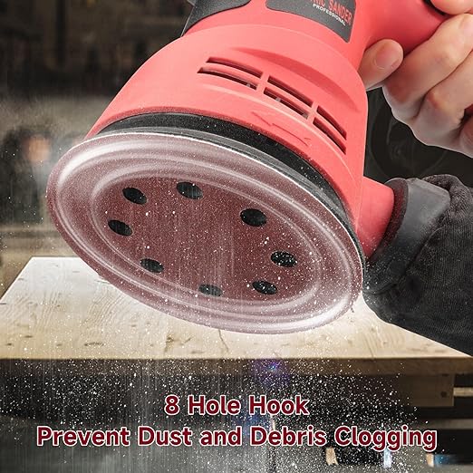 100 PCS 5 Inch Sanding Discs 220 Grit, Round Hook and Loop Sandpaper - Image 5