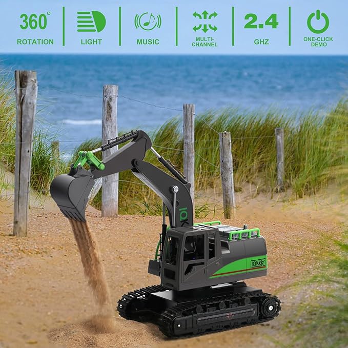 Remote Control Excavator Toys for Boys 4-7 Yrs Old - Image 3