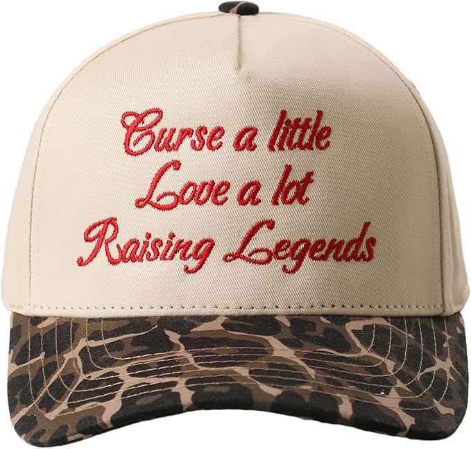 MIRMARU Two-Tone Vintage Canvas Trucker Hats for Men & Women, Adjustable Size Baseball Caps with Trendy Embroidered Design