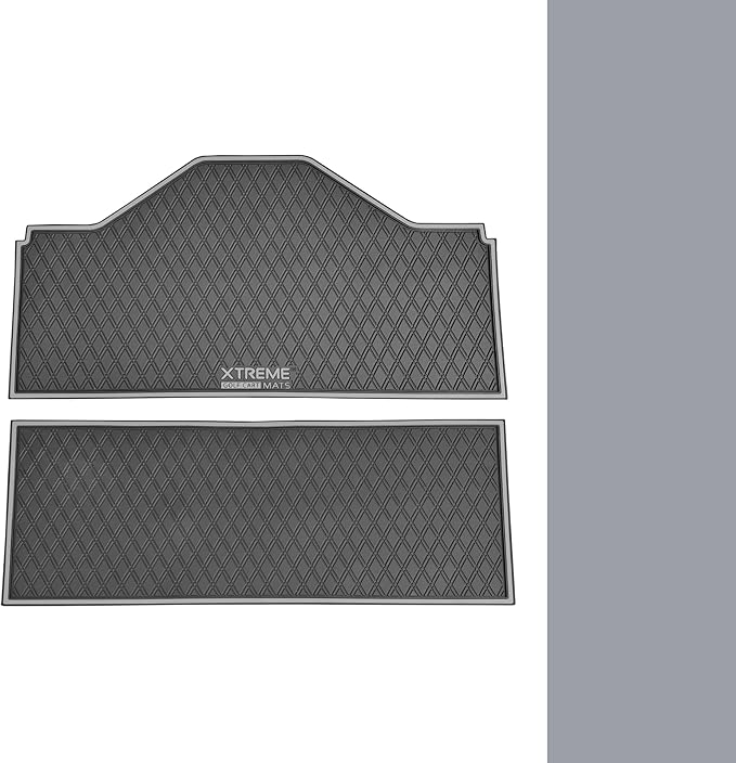 Xtreme MATS Evolution D5 Golf Cart Floor Mat Set - Rubber Double Diamond Design - Fits DMAX, D5, 2+2, 4F, 6F, Including Evolution Maverick and Ranger Trims