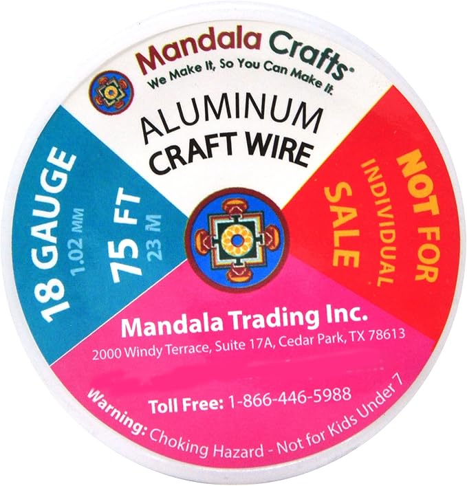 Mandala Crafts 18 Gauge Anodized Aluminum Craft Wire - Image 3