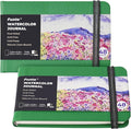 Funto Watercolor Journal, 2 Pack, 24 Sheets Each, 110lb/230gsm, Suitable by FUNTO