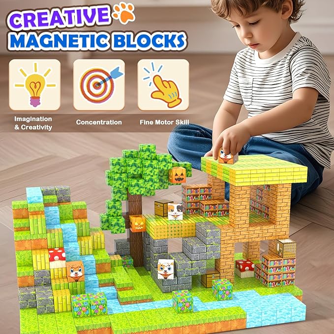 Large Magnetic Blocks 1" Building Cubes Toys - Image 4