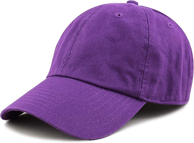 Cotton Baseball Cap Dad Hat – Washed Low Profile Adjustable Hat for Men Women Casual Outdoor Running Golf