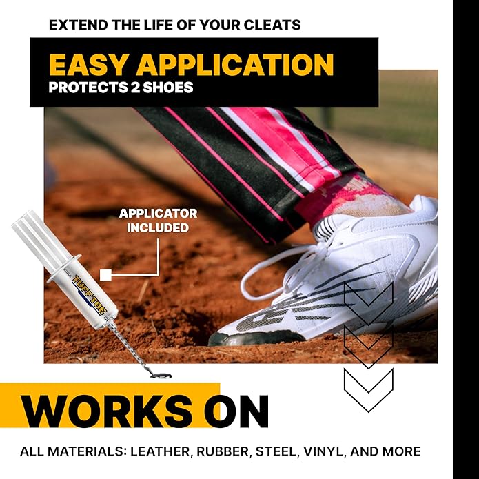 Pro Cleat Saver Adhesive, Softball & Baseball Cleat Cover Toe Protectors Shoes & Cleats - Waterproof Protective Layer & Shoe