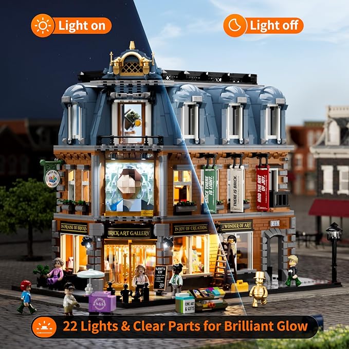 Brick Art Gallery Lighting Building Bricks Set - Image 2