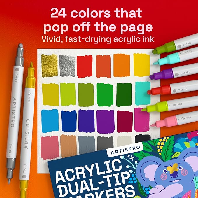 ARTISTRO Acrylic Paint Markers for Rock, Craft - Image 2