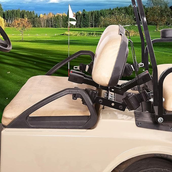 10L0L Golf Cart Seat Belts Kit,Universal for 4 Passenger/2+2 Seats EZGO TXT Club Car Yamaha,42” Belts with Bracket with Street-Legal Upgrades