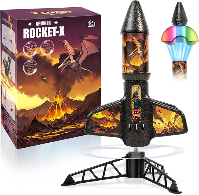 Rocket Launcher for Kids - 200 Ft of Flight Altitude by VICHTOP