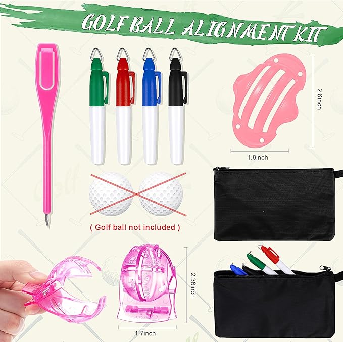 Syhood 21 Pcs Golf Accessories Kit Cleaning Kit Include Golf Brush, Towel, Groove Sharpener, Divot Repair Tool, Ball Alignment Portable Tool Gifts for Men or Women