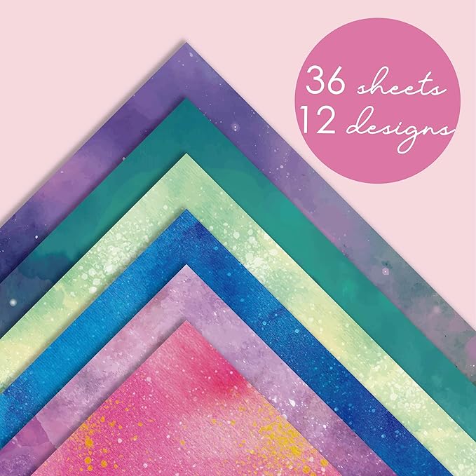 36 sheets 12x12 Paper Pad Pack Scrapbook Cardstock Decorative Paper - Image 7