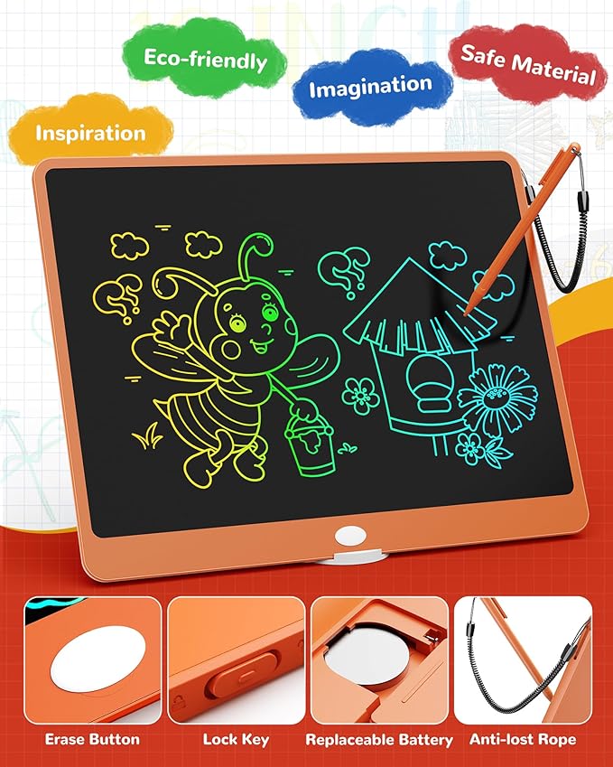KOKODI LCD Writing Tablet, 16 Inch Colorful Toddler Doodle Board Drawing Tablet - Image 6