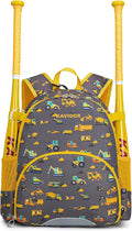KAVIGOR Youth Tball Baseball Backpack, Lightweight Softball Bag with Shoes Compartment & Name Tag, Reinforced Zippers & Seams