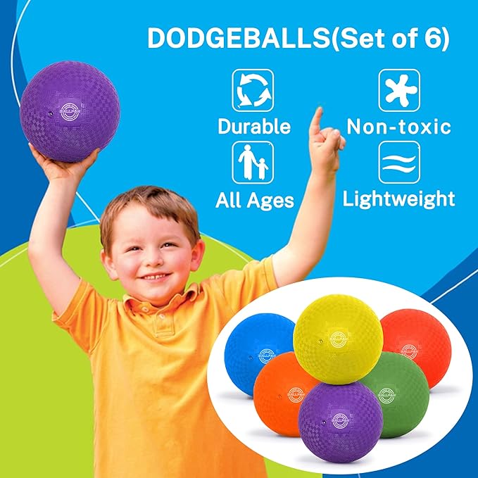 Dodgeballs Playground Balls, Dodge Ball Set - Image 3