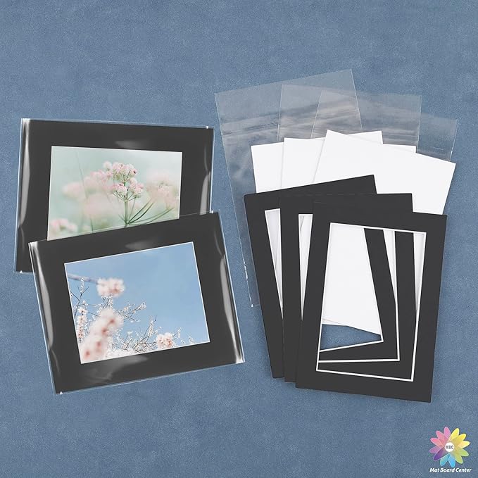 Mat Board Center, 16x20 for 11x14 Black Picture Mat Sets - Image 7